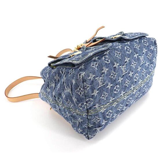 Louis Vuitton Monogram Denim Sac GM Backpack Rucksack Blue - Picture 4 of 10